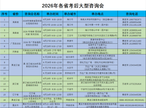@2026届高考生丨海南工商职业学院2026年招生咨询完整活动安排重磅发布！